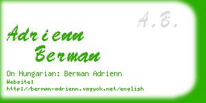 adrienn berman business card